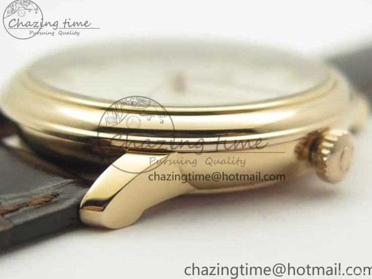 0119 Practical De Ville RG MKF 1:1 Best Edition Silver Dial RG Markers on Brown Leather Strap MIYOTA 9015 V 8049